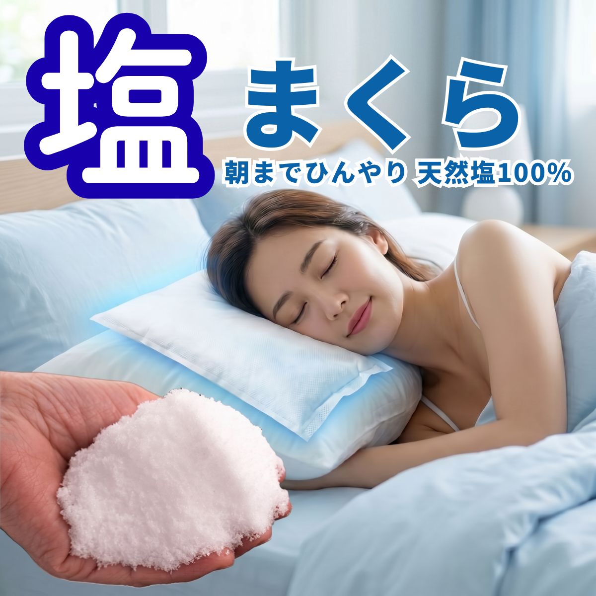 枕 塩まくら 枕カバー まくら 塩のチカラ 塩枕単品 日本製 実用新案