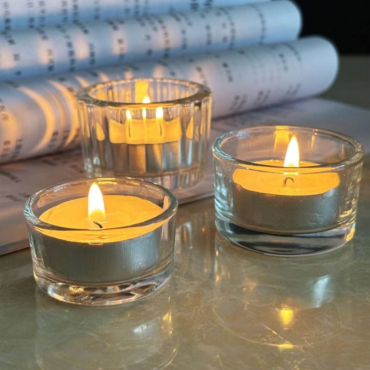 ソイキャンドル 無香料 ティーライトキャンドル アルミカップ 4時間 50