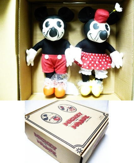 MOM'S MADE マムズメイド レトロ　ディズニー　ぬいぐるみセット ミッキー&ミニー Mickey and Minnie Since 1928 復刻版