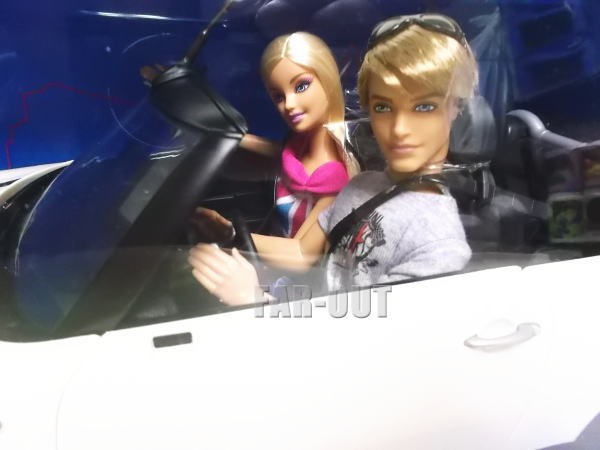 バービー&ケン BMW Mini Cooper ミニクーパー カー ホワイト オープン