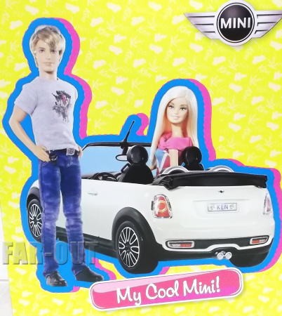 バービー&ケン BMW Mini Cooper ミニクーパー カー ホワイト オープン