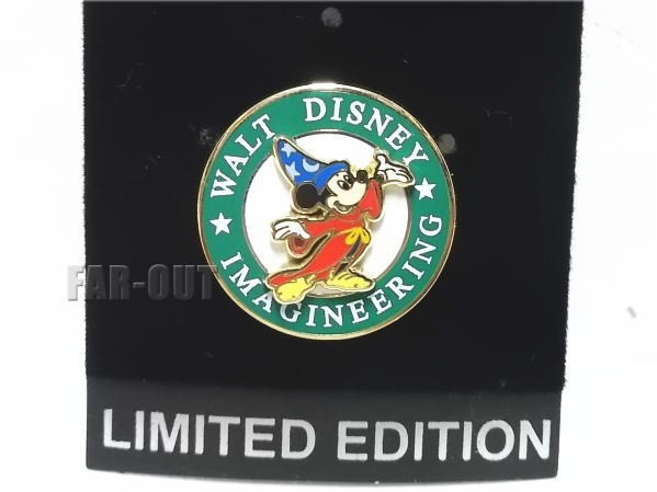 ソーサラーミッキー ロゴ イエロー WDI キャスト限定 レリーフ ピンズ
