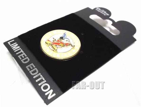 ソーサラーミッキー ロゴ イエロー WDI キャスト限定 レリーフ ピンズ