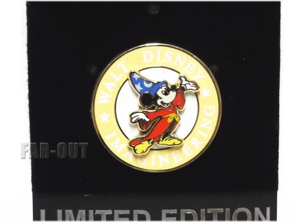 ソーサラーミッキー ロゴ イエロー WDI キャスト限定 レリーフ ピンズ