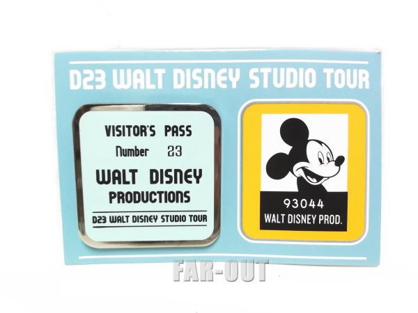 WDS D23 ディズニースタジオツアー Disney Studios WDP Vistor's Pass