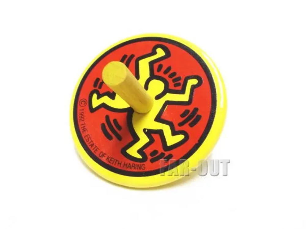 Vilac ヴィラック KEITH HARING キースヘリング フランス製 キース・ヘリング アート vilac 1990年代 ヴィラック 木製 コマ Keith