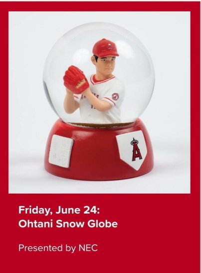 大谷翔平 スノーグローブ 2022年6月24日 球場配布 ロサンゼルス エンゼルス ベースボール スノードーム NEC Shohei Ohtani Snow  Globe : 496-1297 : FAR-OUT - 通販 - Yahoo!ショッピング