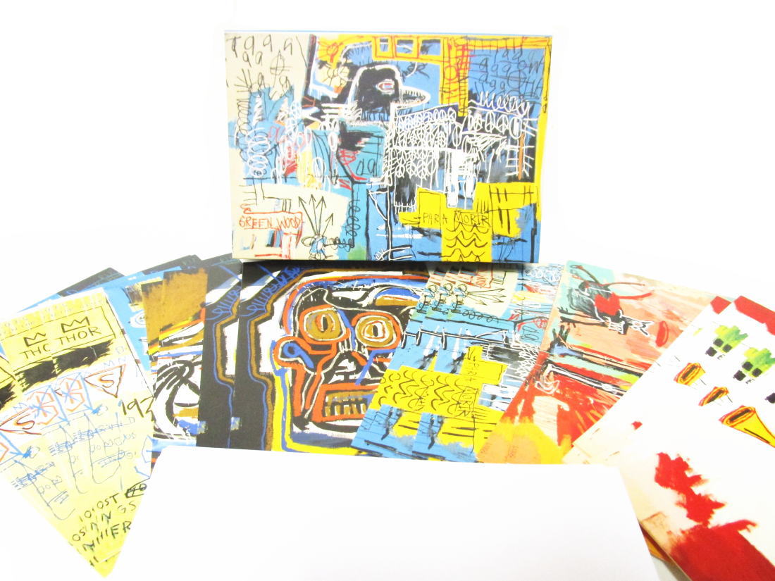 バスキア グリーティング メッセージカード ノートカードセット 20枚入り アート ボックス入り Jean-Michel Basquiat Art Notecards Greeting Cards｜far-out