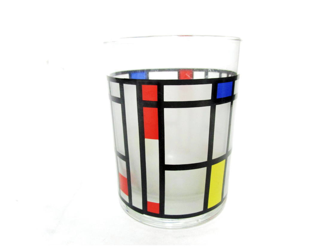モンドリアン  アート ガラスコップ タンブラー MoMA Piet Mondrian Art Binder｜far-out