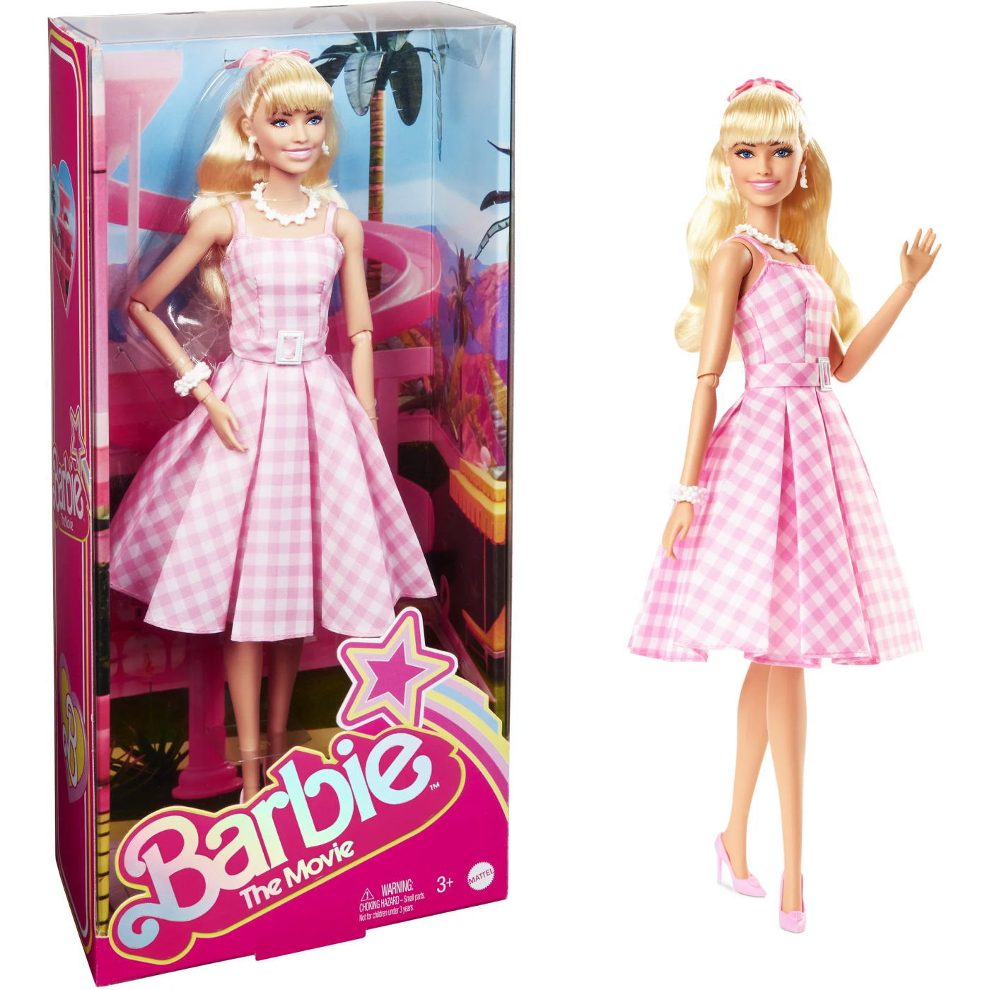 映画 「バービー」 ギンガムドレス ドール マーゴット・ロビー Barbie The Movie Barbie in Pink Gingham  Dress