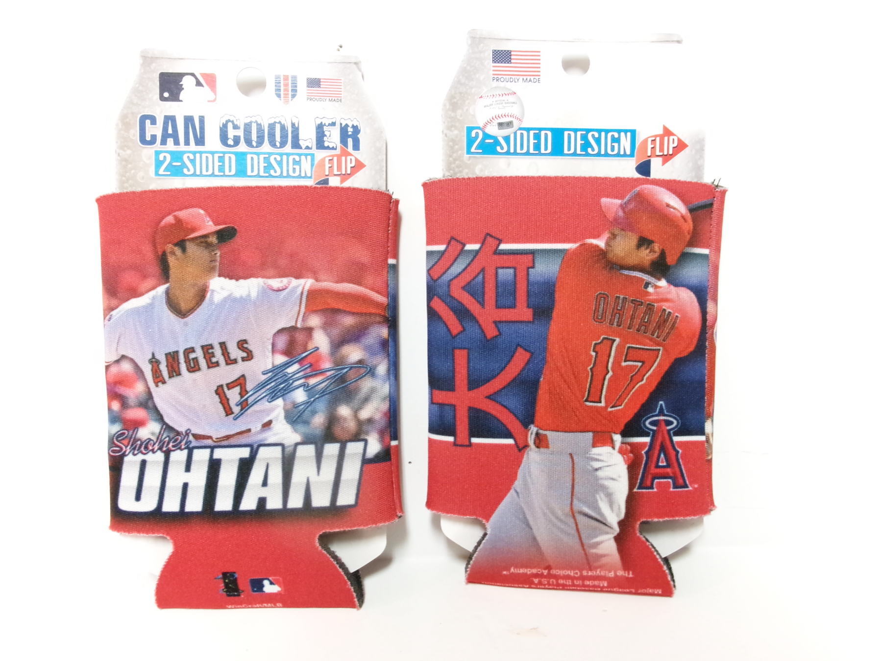 大谷翔平 二刀流 クーラー 缶ホルダー エンゼルス ベースボール MLB Shohei Ohtani 2-Sided Design CAN COOLER