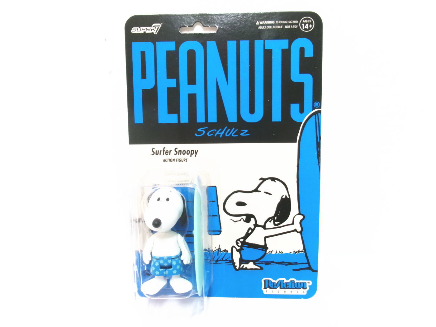 ピーナッツ コミック サーファー スヌーピー サーフボード付き アクションフィギュア Super7 ReAction PEANUTS Sufer  Snoopy