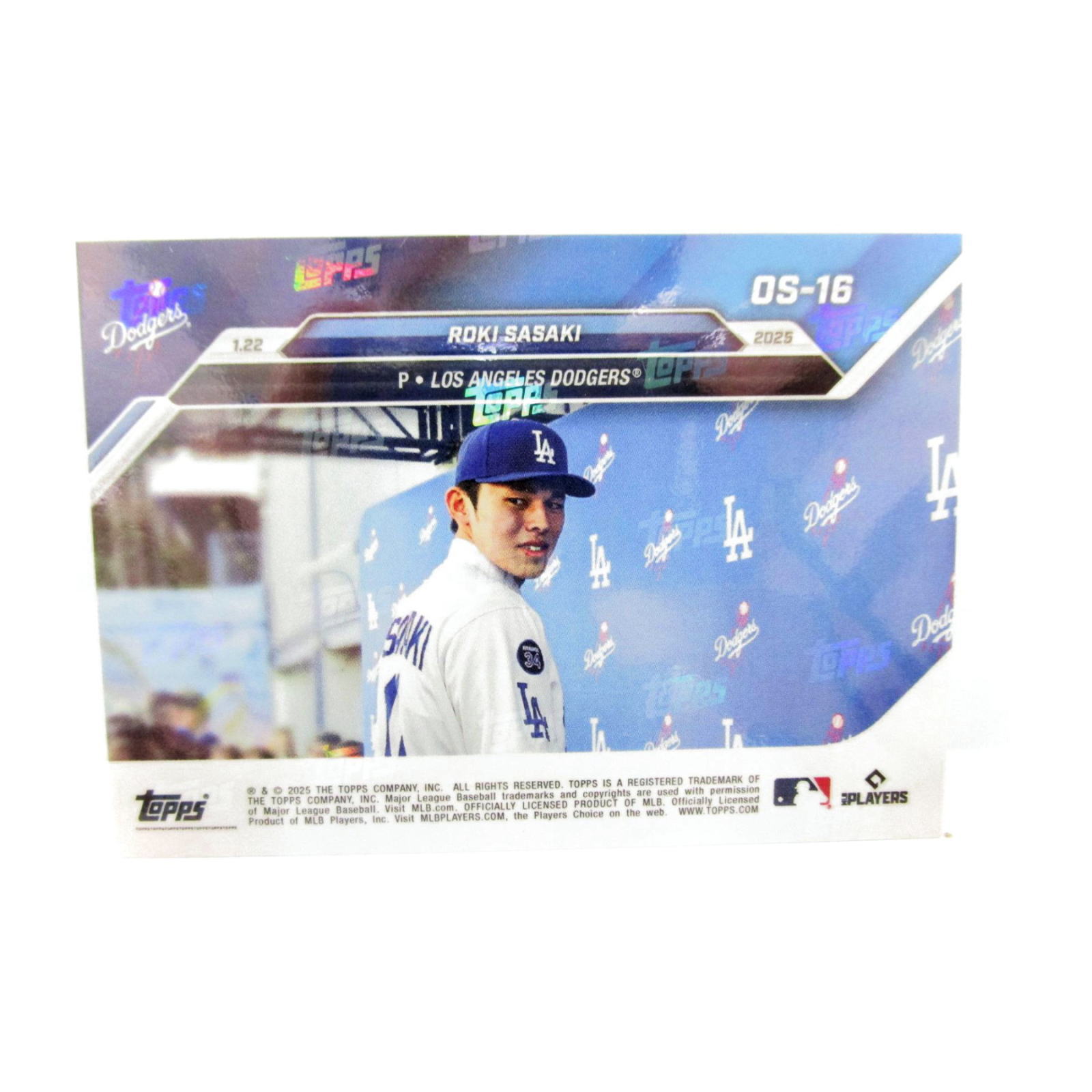 【期間限定】ドジャース　メジャー　MLB　　佐々木朗希　金箔サインカード 佐々木朗希のサインカードを初収録！ 「2025 TOPPS TRIBUTE