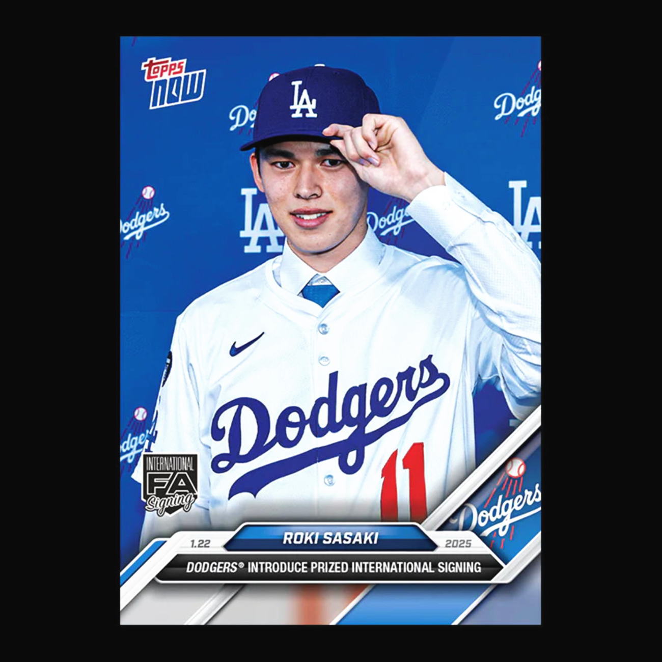 佐々木朗希　入団会見　200枚限定　シリアルカード　WBC 16 【佐々木朗希】2023 Topps WBC World Baseball Classic Team