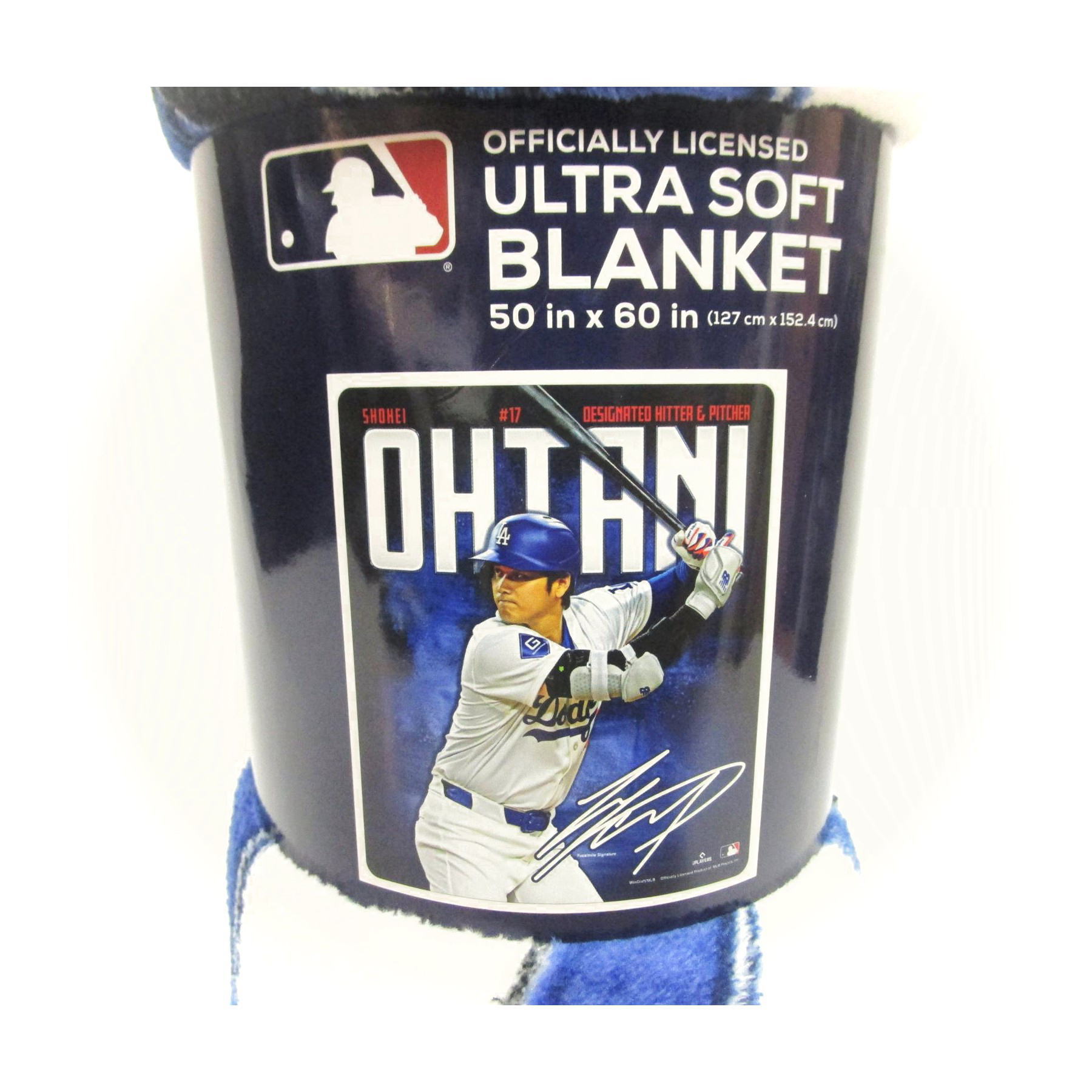 MLB ANGELS 大谷翔平 ブランケット 毛布★新品未使用 ドジャース 大谷翔平 LAドジャース 打者 バッティング サイン入り ウルトラ