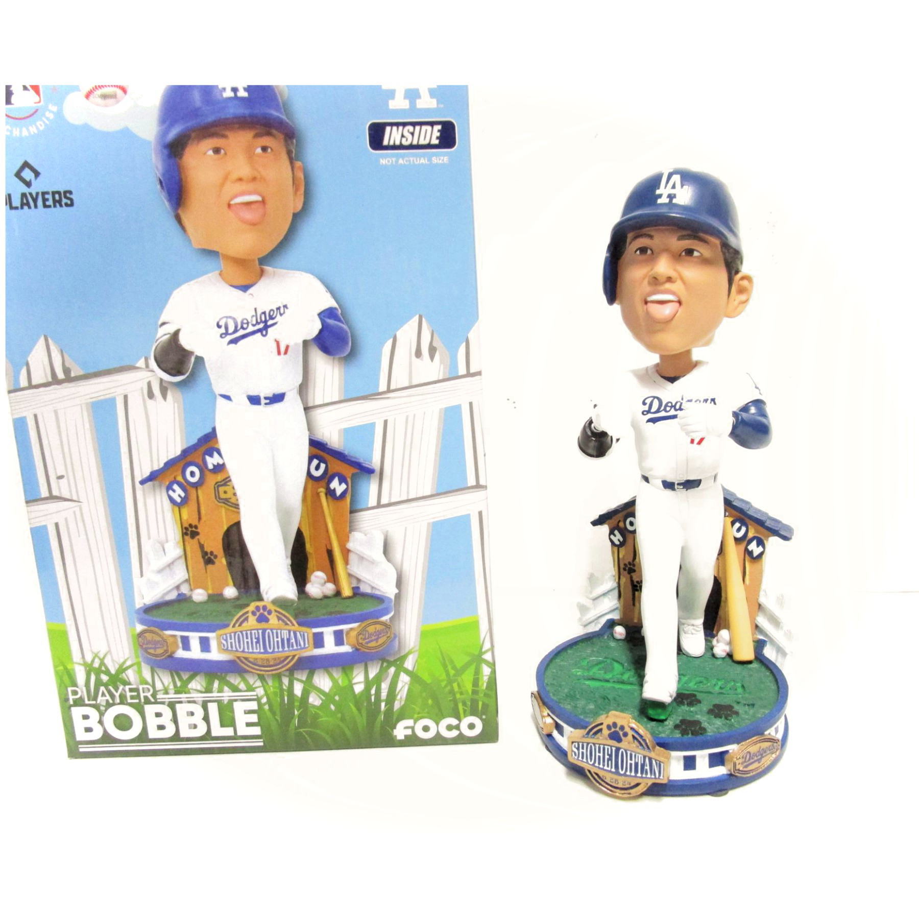 [本物]8月28日来場者限定 大谷翔平&デコピン ボブルヘッド ドジャース 8月28日 LA球場 配布景品 大谷翔平 with デコピン ドジャース