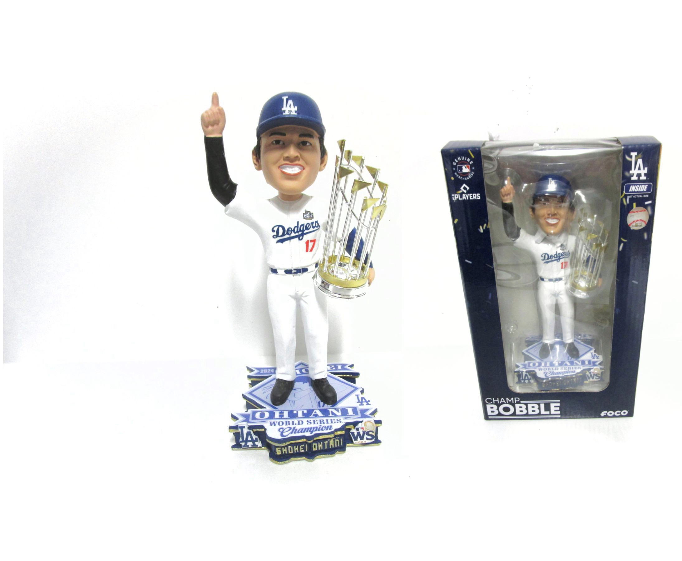 MLB ボブルヘッド 2024 WSチャンピオン 大谷 翔平/LAドジャース　白 大谷翔平 LAドジャース WS ワールドシリーズ 2024 MLB