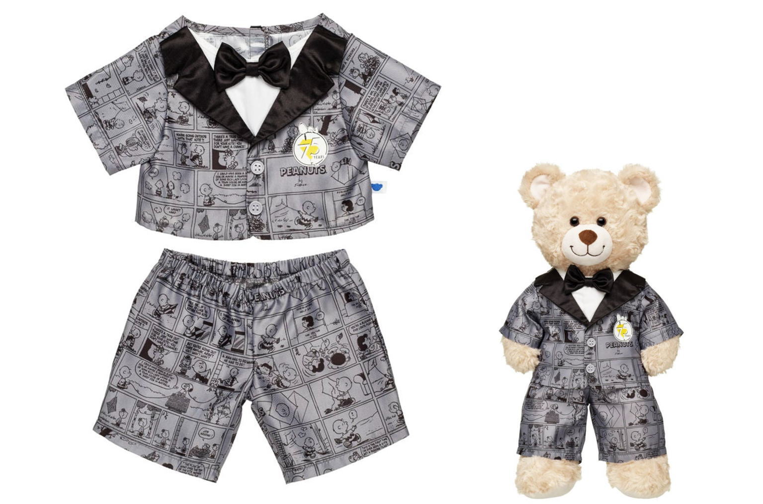 ピーナッツ 75周年記念 ビルド・ア・ベア スヌーピー、チャーリー