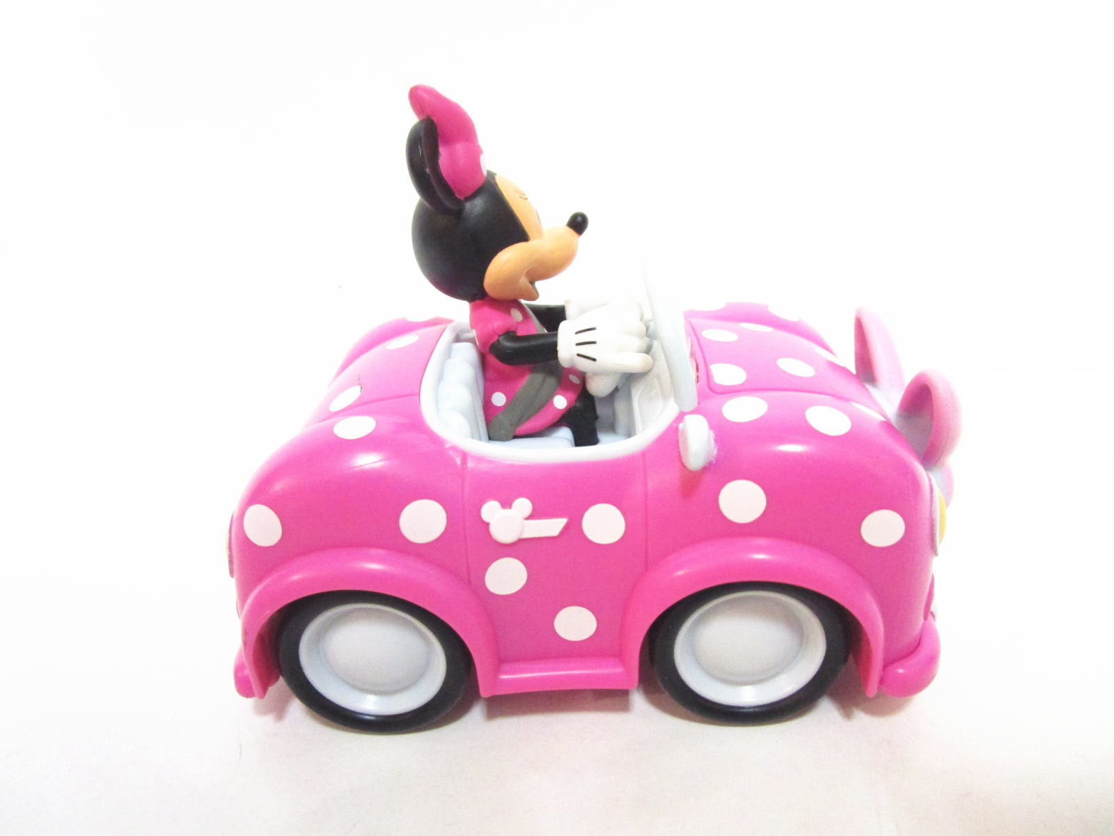 ミニー ポルカドット 水玉 ピンク プルバックカー フィギュア