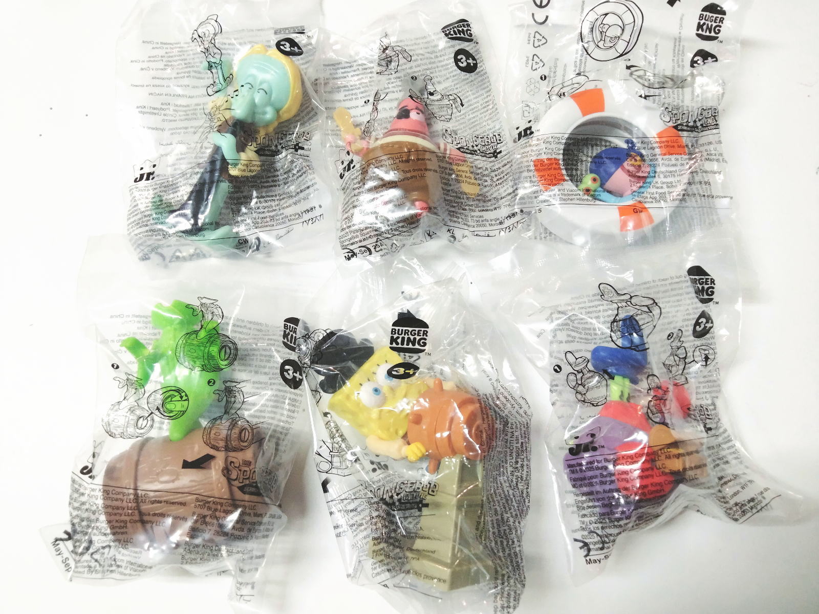 スポンジボブ バーガーキング ミールトイ 6点セット 2025年