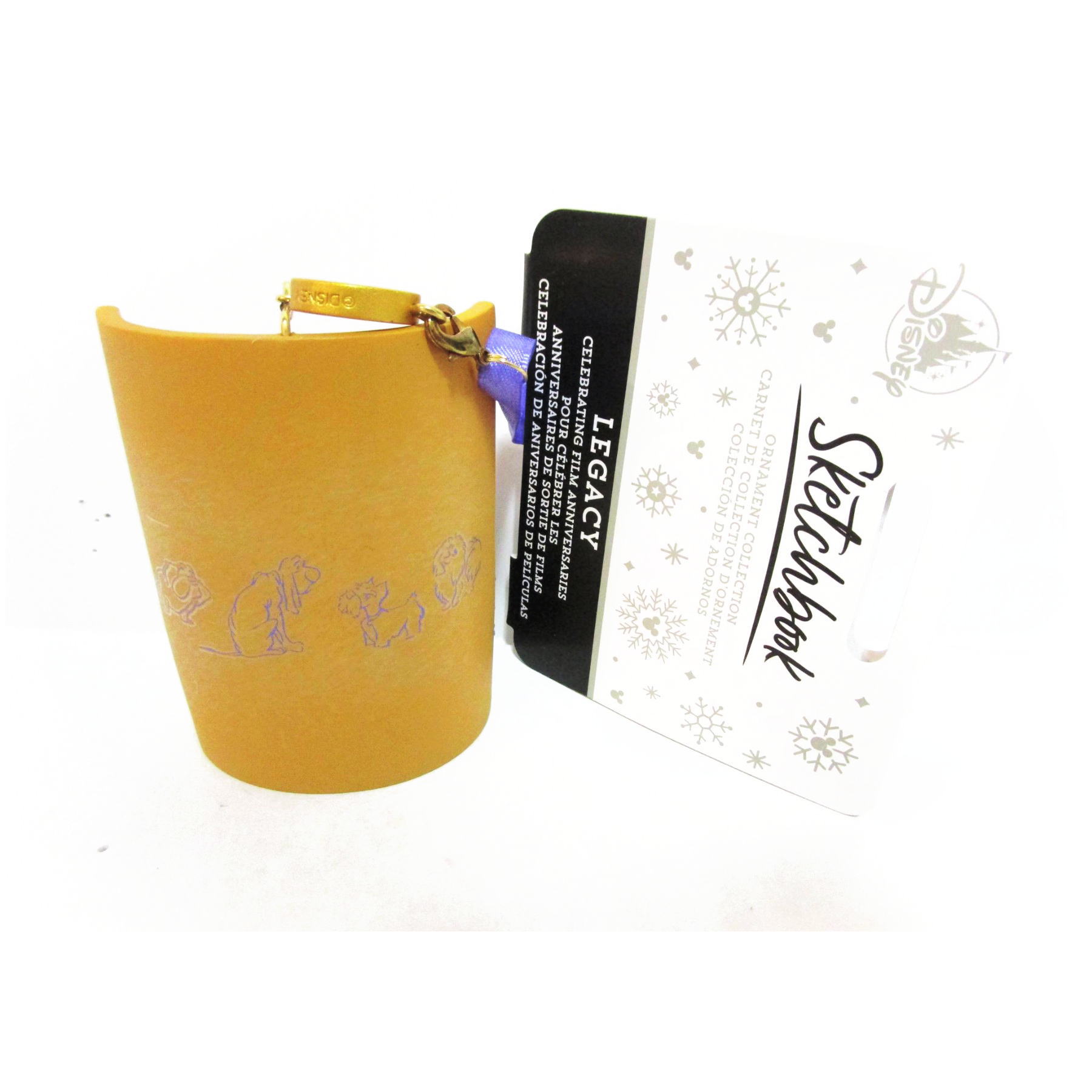 わんわん物語 70周年記念 レディ&トランプ オーナメント スケッチ