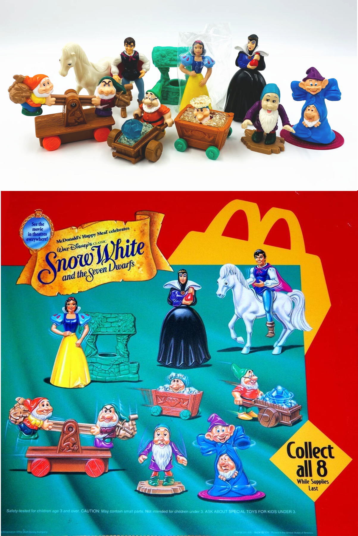 白雪姫 マクドナルド ハッピーセット ミールトイ 8点セット フィギュア 白雪姫 マクドナルド ハッピーセット ミールトイ 8点セット フィギュア