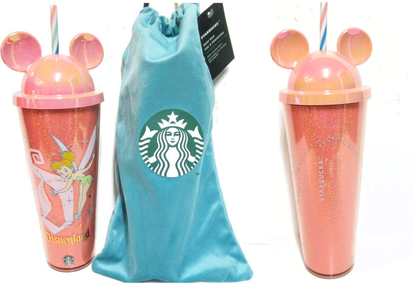 スターバックス ディズニーランド70周年記念 ティンカーベル ドリンク