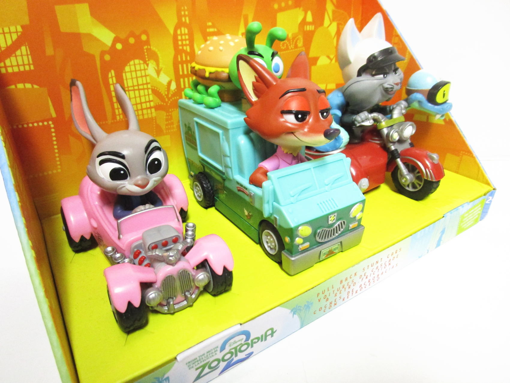 ズートピア2 プルバックカー フィギュア 3点入りセット ディズニー