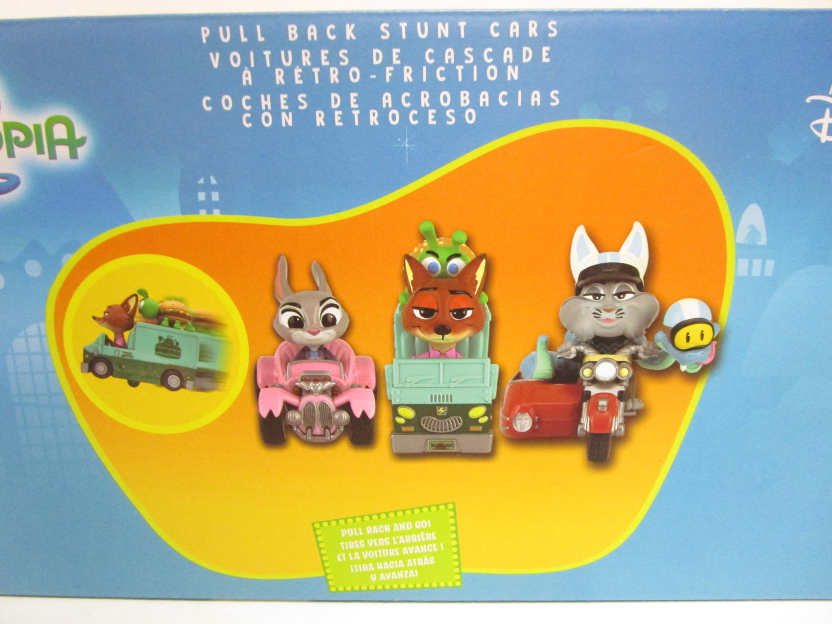 ズートピア2 プルバックカー フィギュア 3点入りセット ディズニー