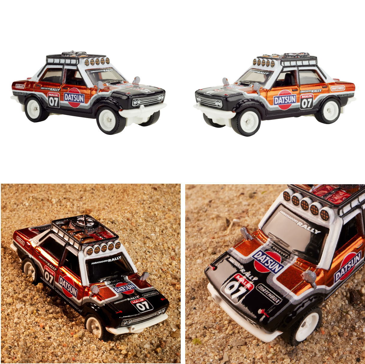 ミダック　ミニカー　70周年 マッチボックス 日産 1970 ダットサン 501 ラリー Nissan メタルダイ