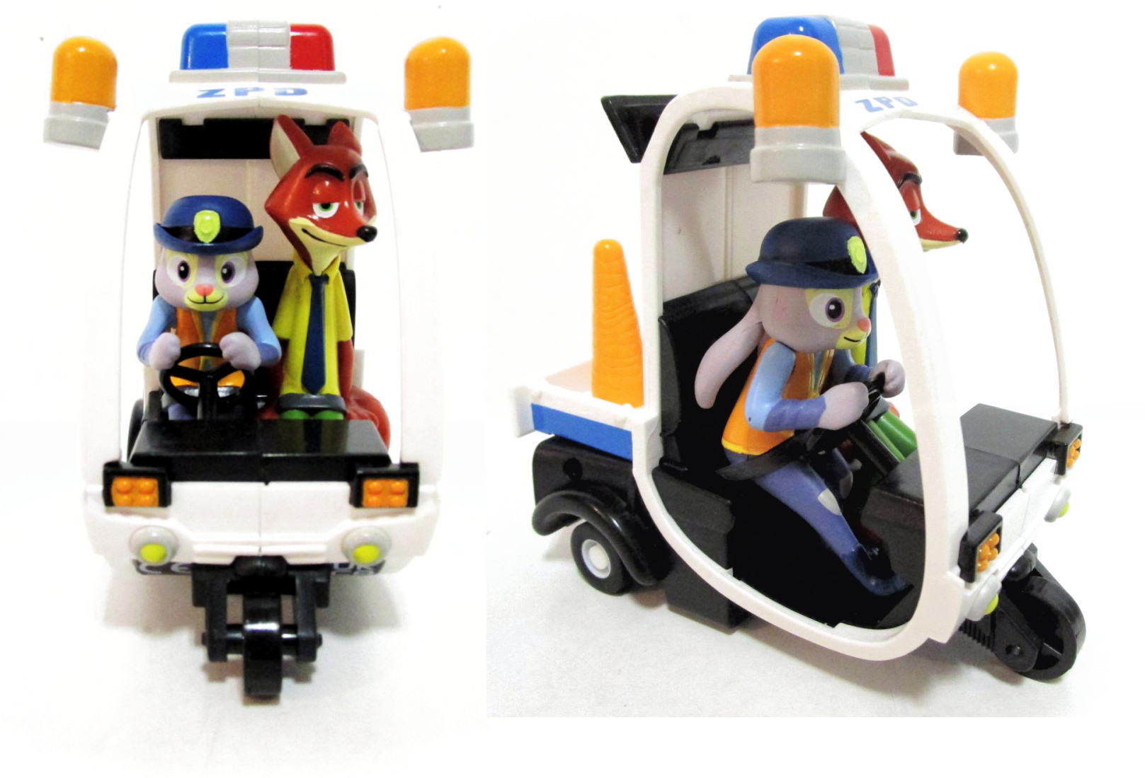 ズートピア2 プルバックカー ウサギのジュディ キツネのニック
