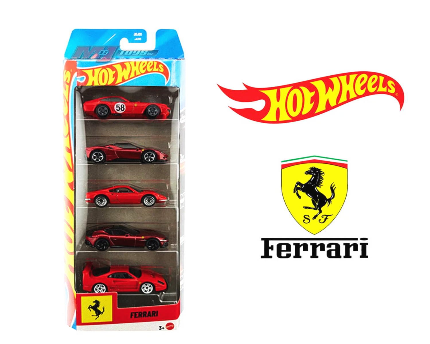 ホットウィール フェラーリ 5点入りパック Hot Wheels Ferrari 5 Pack