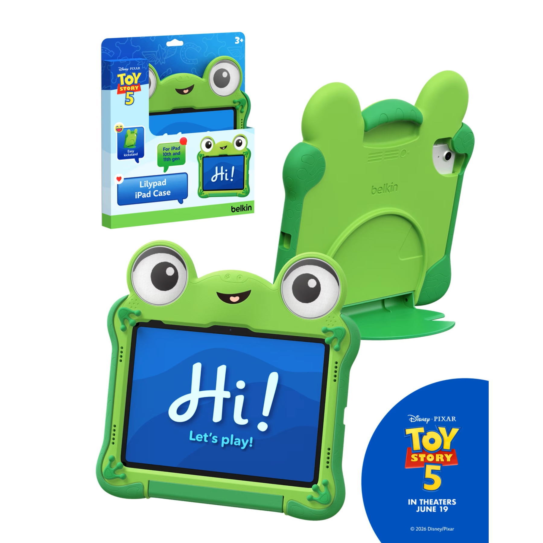 トイストーリー5 リリーパッド カエル iPad ケース カーバー Disney