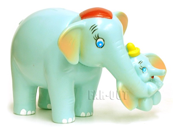 ダンボ&お母さんジャンボ 黄帽子 三菱銀行 貯金箱 フィギュア