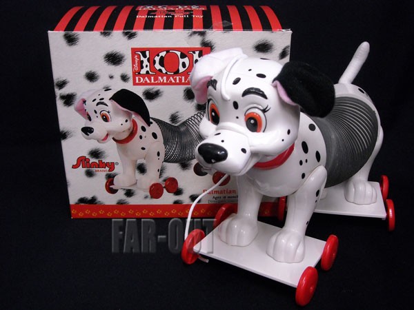 101匹わんちゃん プルトイ Slinky Dog 赤の首輪 ディズニー : FAR-OUT