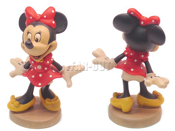 ミッキー&ミニー 木彫り 人形 ドール フィギュアリン 2点セット CONRAD