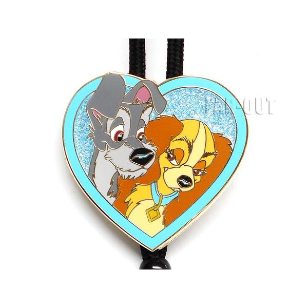 わんわん物語 レディ&トランプ ハート ランヤード IDホルダー