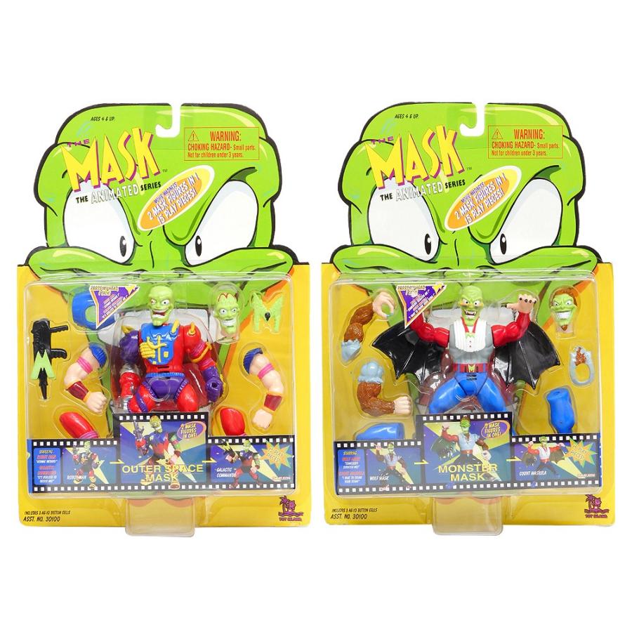マスク・アニメーション アクションフィギュア 6点セット ブリスターパッケージ The Mask The Animated Series 1997 -  FAR-OUT
