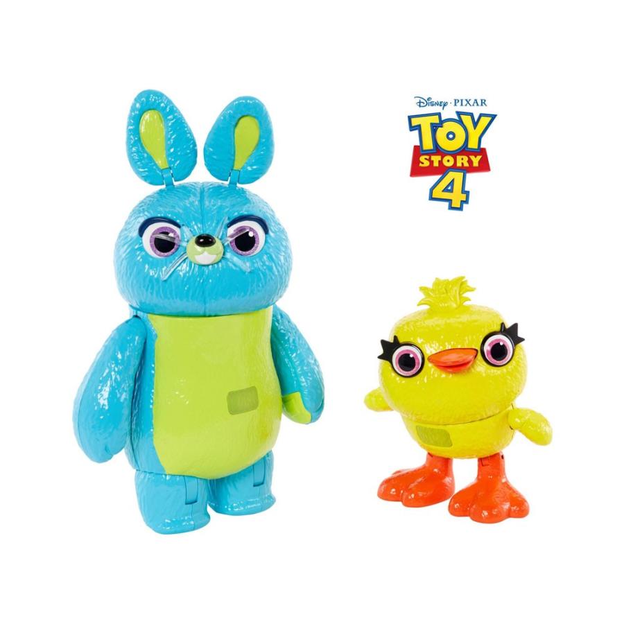 トイストーリー4 ダッキー & バニー トーキング フィギュア 2点セット マテル社 ポーザブル ディズニー TOY STORY True  Talkers Bunny and Ducky