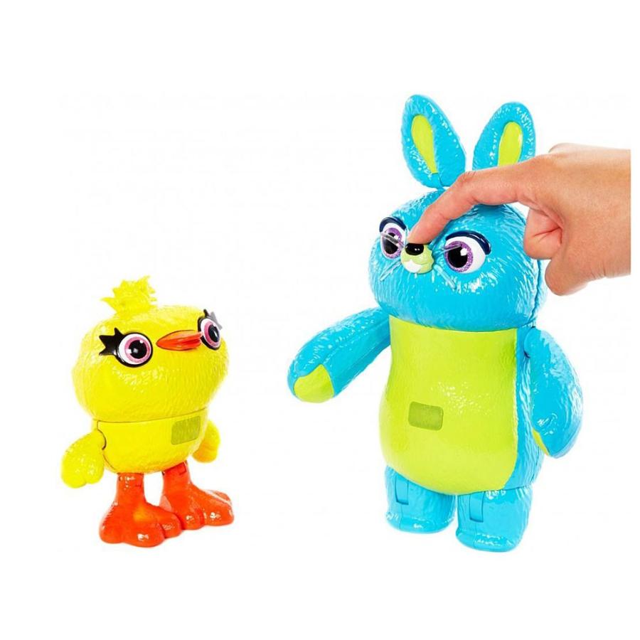 トイストーリー4 ダッキー & バニー トーキング フィギュア 2点セット マテル社 ポーザブル ディズニー TOY STORY True  Talkers Bunny and Ducky