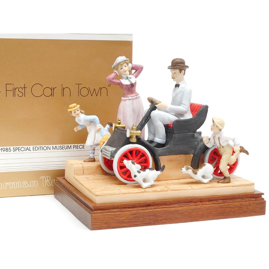 ノーマン・ロックウェル The First Car in Town 街で初めての車 1985年 