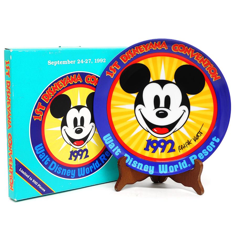 ディズニアナコンベンション 1992 ロゴ ミッキー プレート