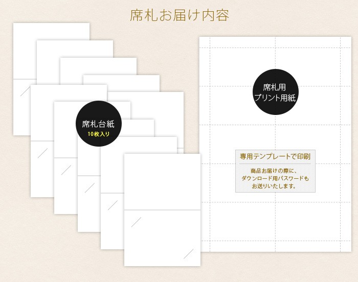凛華（りんか） 席次表・パンフレット手作りセット
