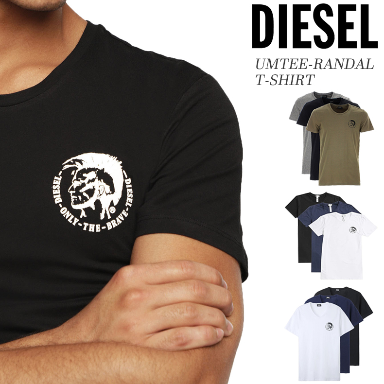 ディーゼル DIESEL Tシャツ シャツ アンダーウェア 半袖 丸首