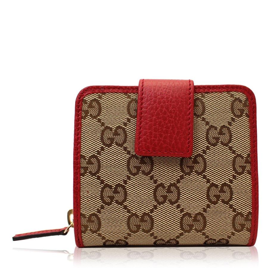 新品低価【美品】GUCCI グッチ 折り財布 小銭入れ GG柄 ブルー 青 小物