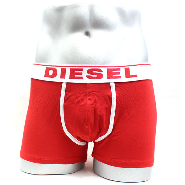 ボクサーパンツ メンズ ディーゼル ブランド DIESEL 1枚 パンツ 下着 肌着 ロゴ ボクサーブリーフ 綿 赤 まとめ買い 肌着 下着 男性用