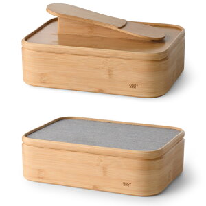 GUDEE シューケアボックス 靴磨き 靴磨きセット道具 収納 馬毛ブラシ付き シューケアキット 竹 RICO Bamboo shoe shine valet box グディ fbl69c888002の画像