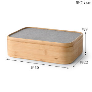 GUDEE シューケアボックス 靴磨き 靴磨きセット道具 収納 馬毛ブラシ付き シューケアキット 竹 RICO Bamboo shoe shine valet box グディ fbl69c888002の画像