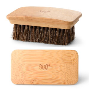 GUDEE シューケアボックス 靴磨き 靴磨きセット道具 収納 馬毛ブラシ付き シューケアキット 竹 RICO Bamboo shoe shine valet box グディ fbl69c888002の画像