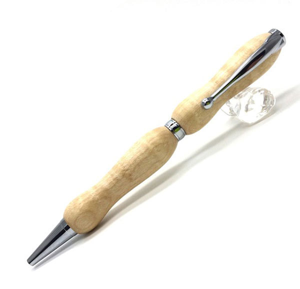ボールペン 木製 高級 稀少杢 銘木 日本製 ハンドメイド クロスタイプ0.7mm 三菱鉛筆ボールペン芯SK-8 luminio ルミニーオ 1601｜fashion-labo｜02